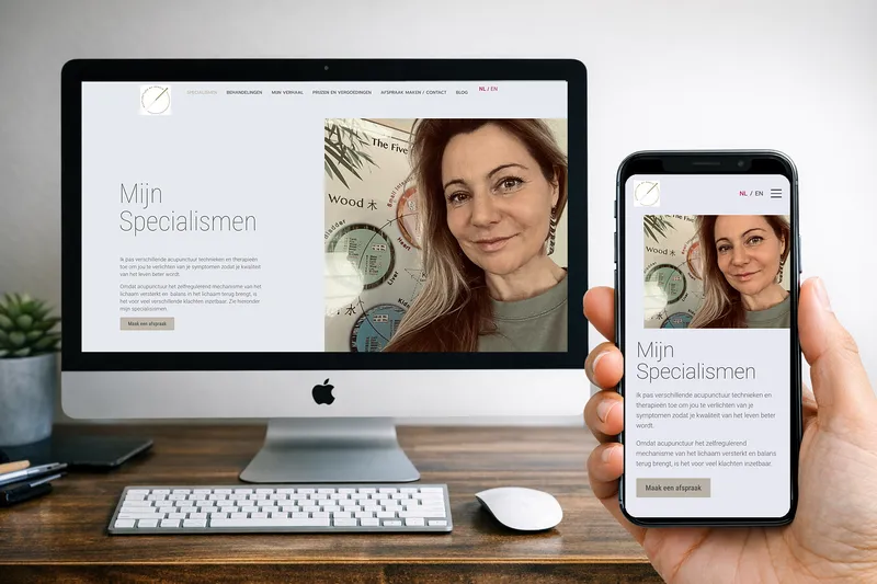 Webdesign · Acupuncture by Saskia
