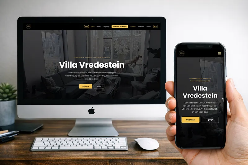 Webdesign · Villa Vredestein